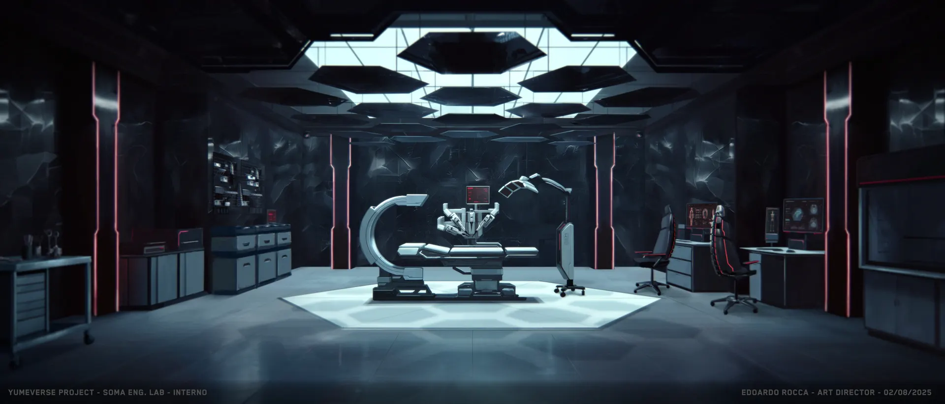 Concept art E-Life: Sala Operatoria